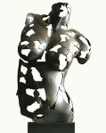 Sculpture abstraite en bronze du sculpteur Miguel Guía