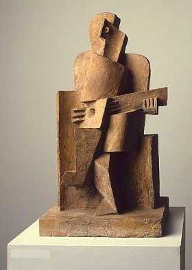 Sculpture cubiste Jacques Lipchitz - marin à la guitare